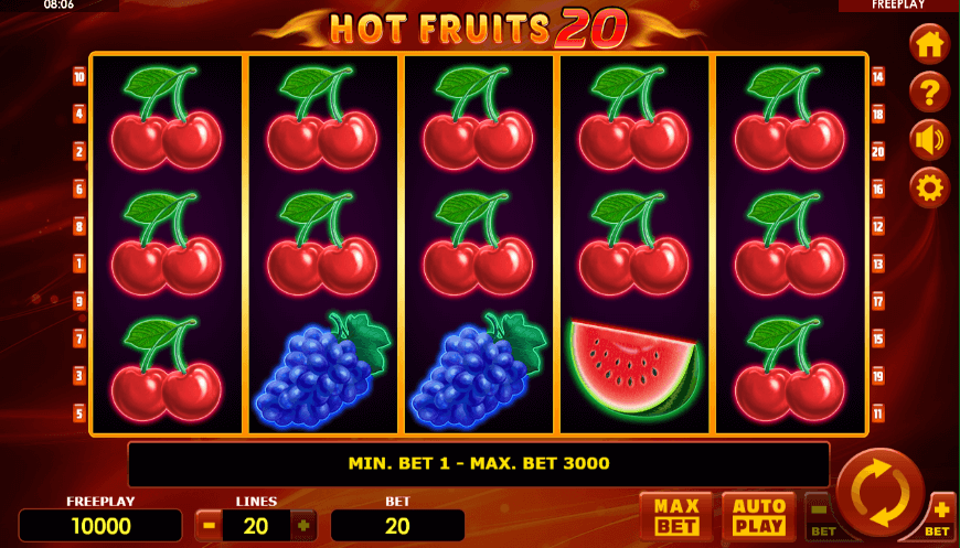 Hot Fruits 20 Slot
